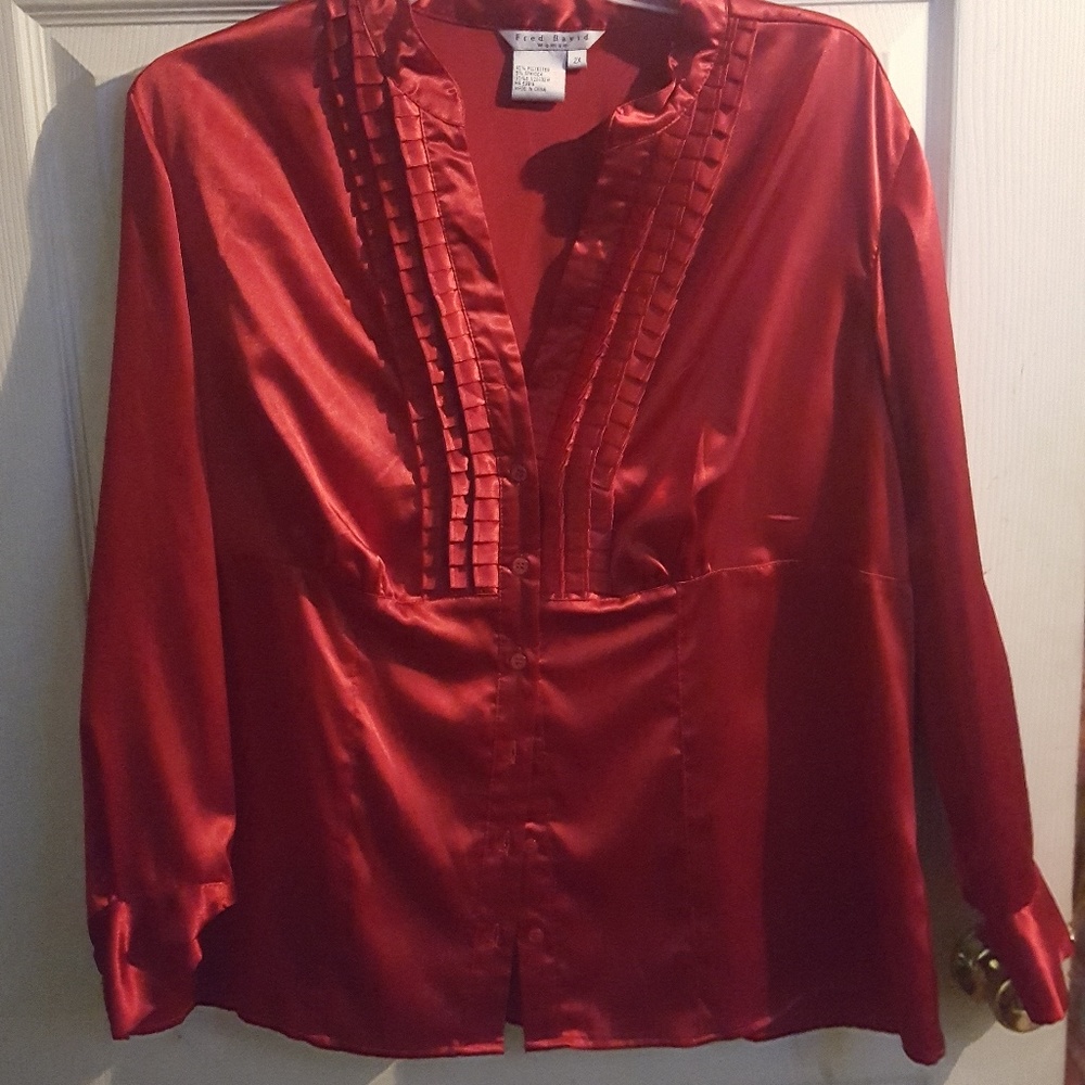 A beautiful red blouse